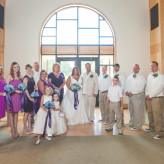 Purple and Blue River wedding in Kentucky featuring a gorgeous plus size bride
