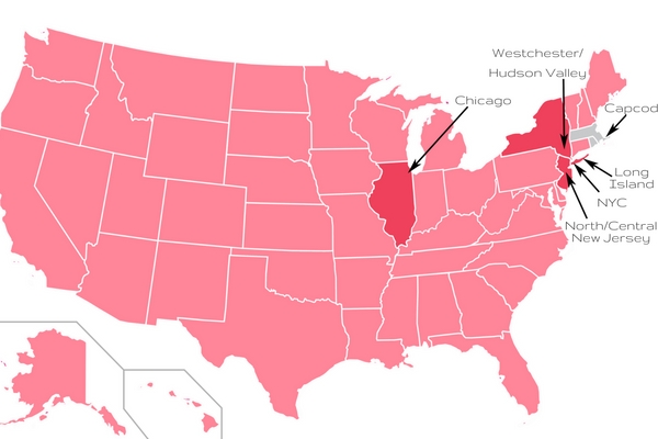 Average Cost for Weddings by State