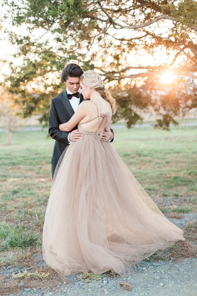 Spring Wedding Style with Lush Florals and A Blush Gown