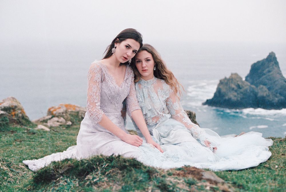 Coastal bridals with romantic wedding gowns