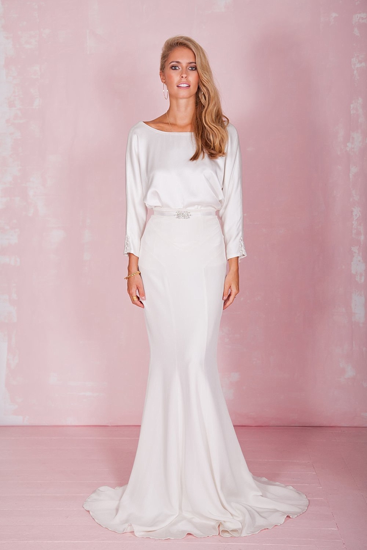 Flossie Top Petal Skirt Belle & Bunty 2017 Bridal Wedding Dress Collection