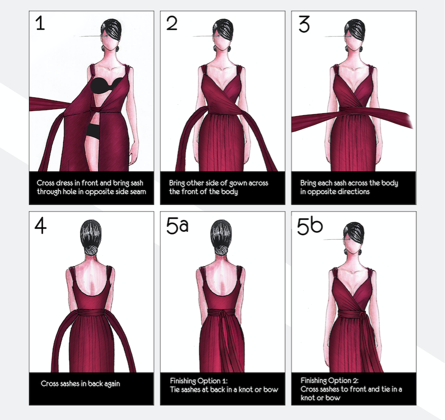 How to Tie the Wrap Dress