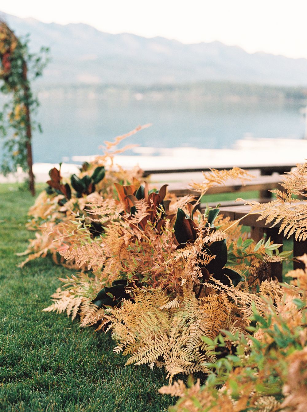 Outdoor Wedding in Montana with Jewel Toned Florals