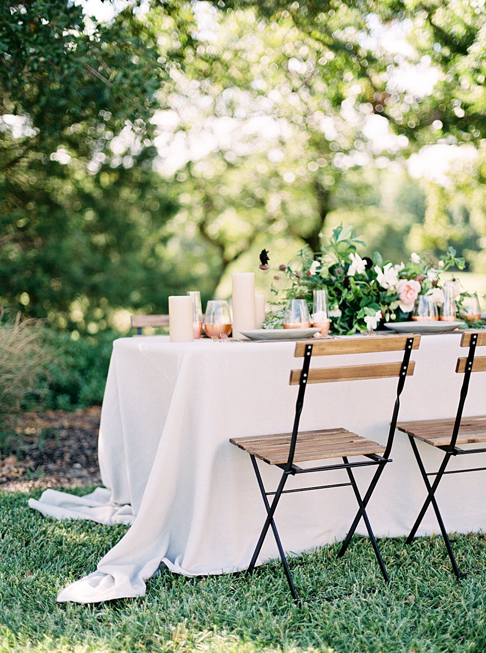 Clean, modern wedding inspiration with copper accents