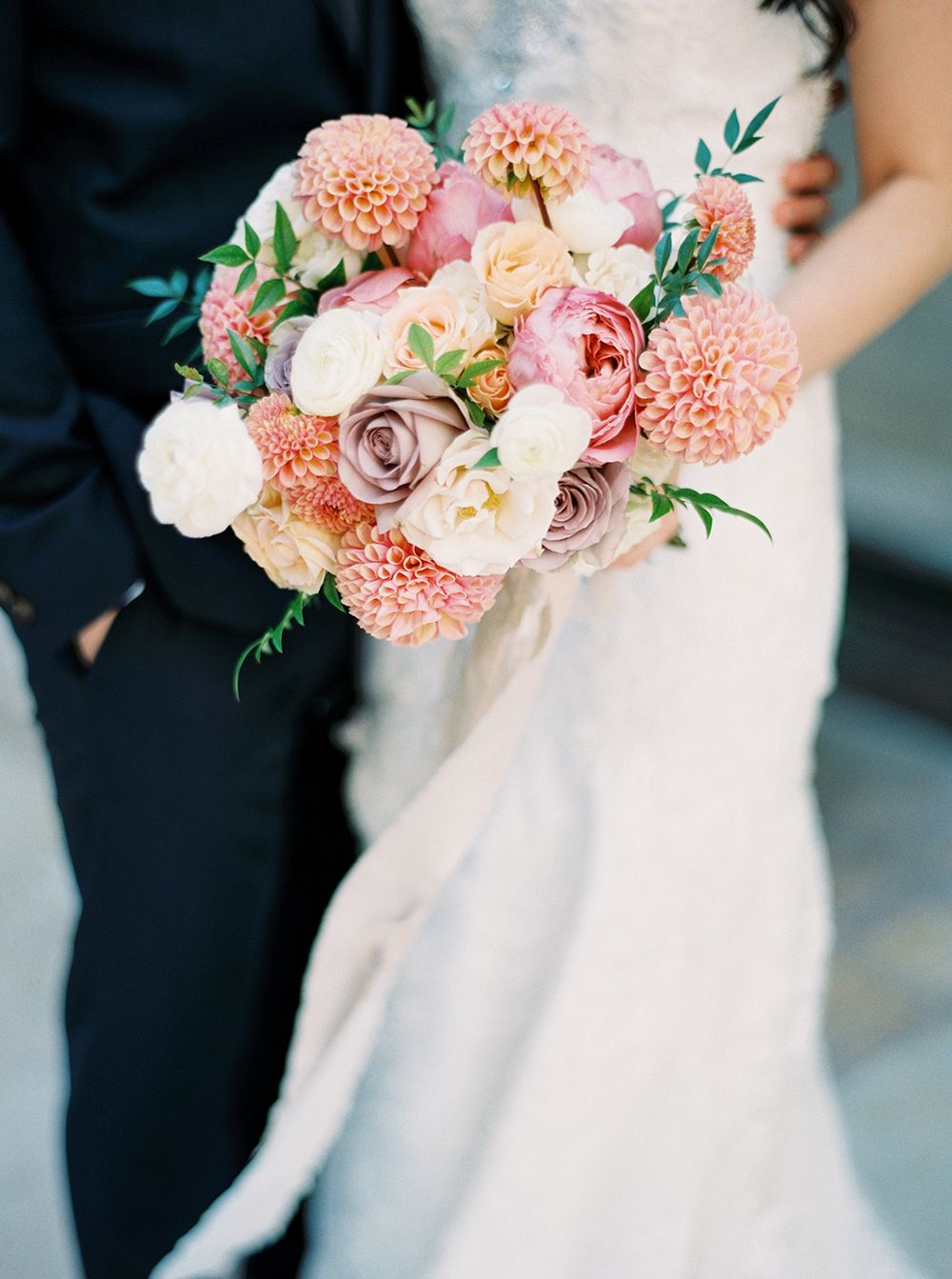 Christine and Mark's Blush and Taupe Outdoor Wedding