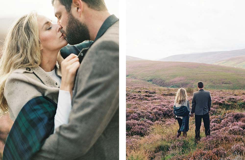 Katie and Mark's Scottish Engagement Session by Laura Gordon Photography | Wedding Sparrow