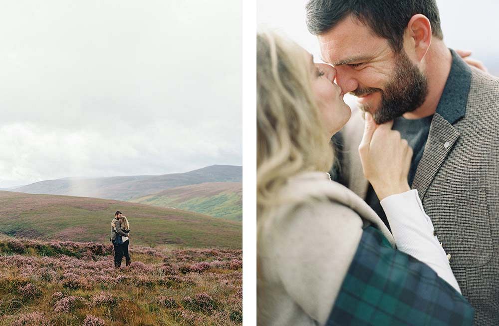 Katie and Mark's Scottish Engagement Session by Laura Gordon Photography | Wedding Sparrow