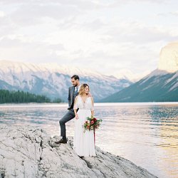 Maria and Sean's Intimate Banff Mountain Elopement