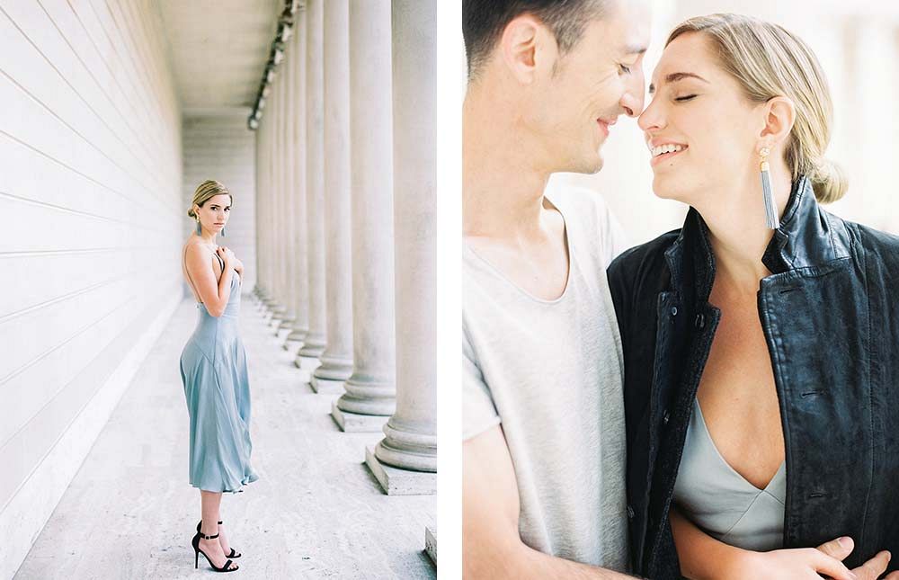 Modern and Sleek Engagement Session by Sally Pinera Photography | Wedding Sparrow