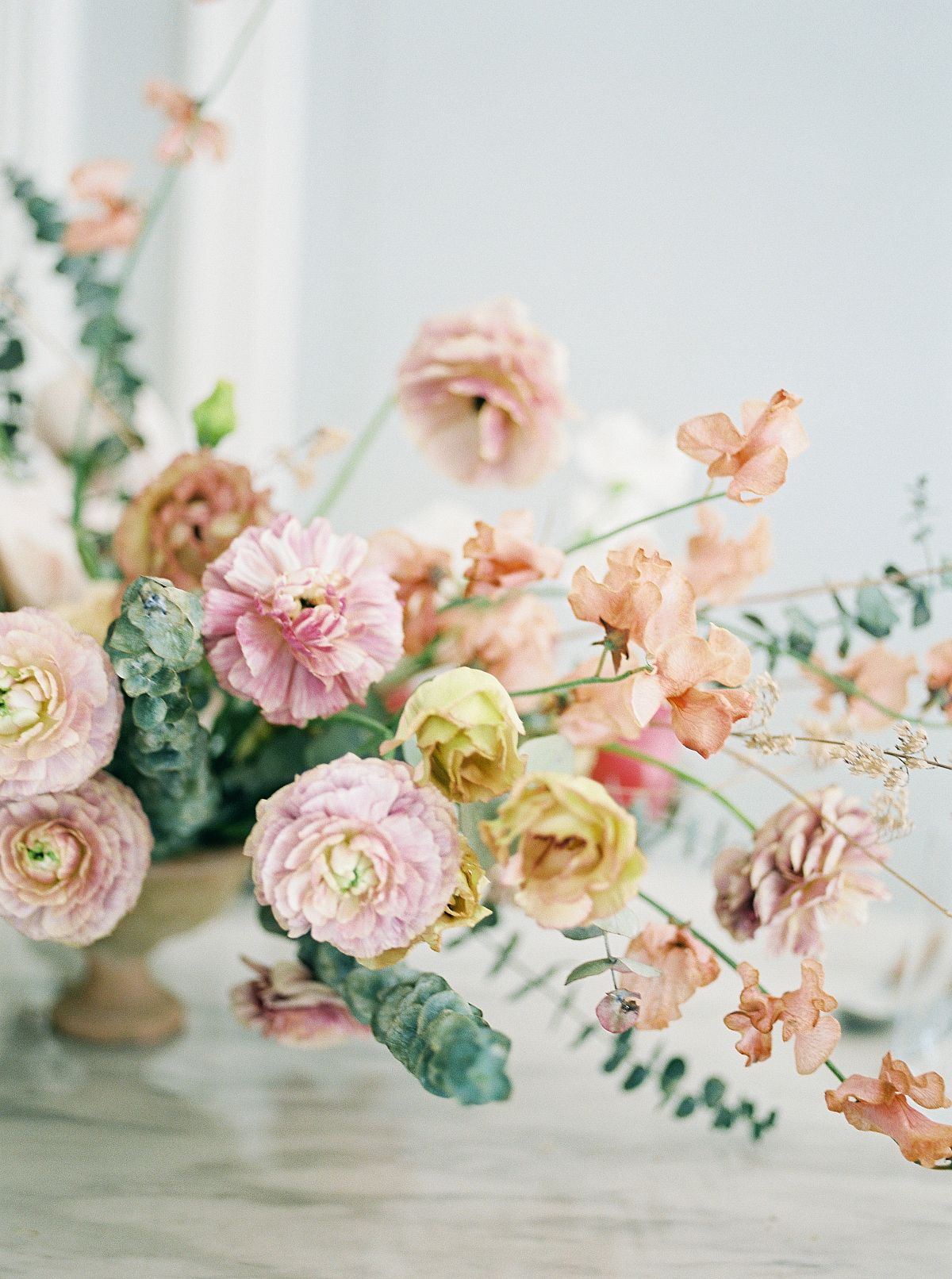 Blush and Caramel Florals for a Spring Wedding