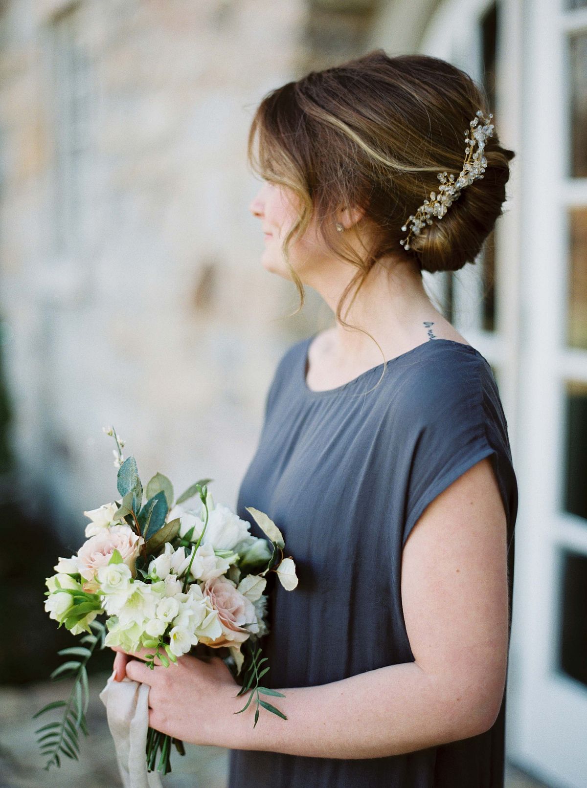Romantic Garden Wedding Inspiration in a Lace Dress