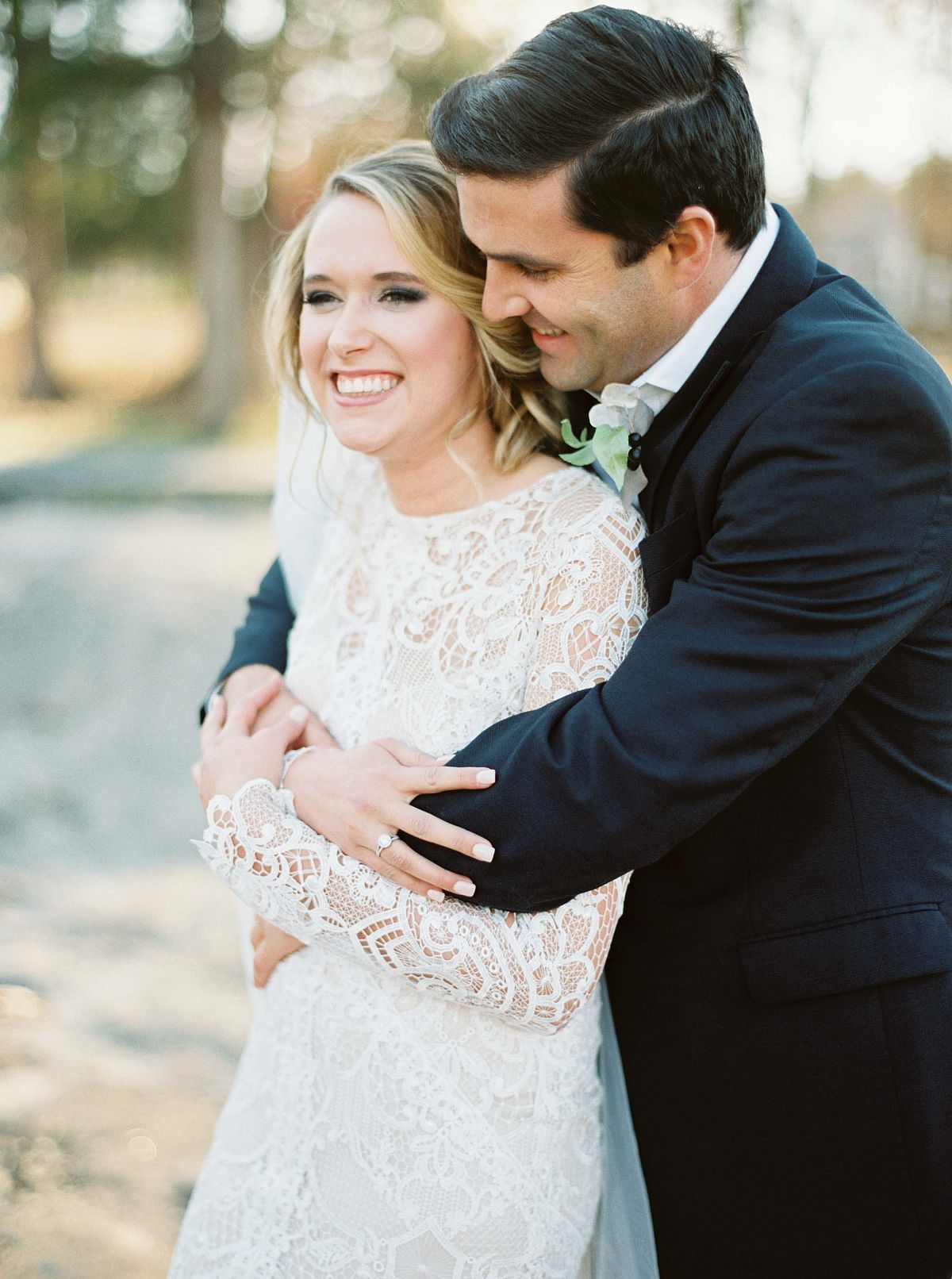 Romantic Garden Wedding Inspiration in a Lace Dress