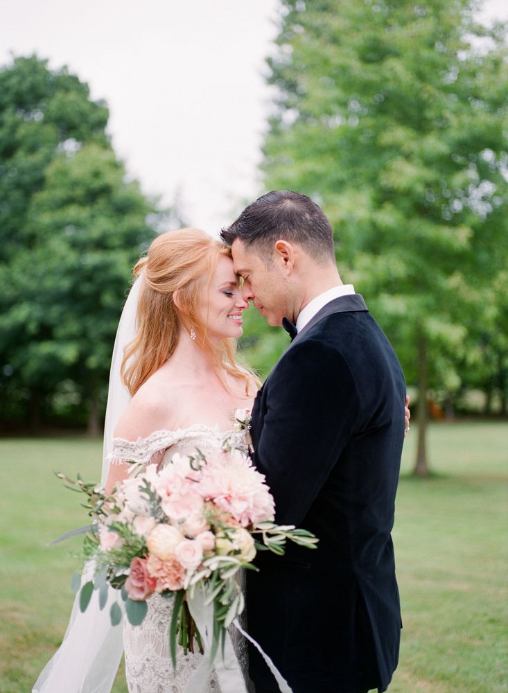 Allison and Mike's Blush Chateau Wedding