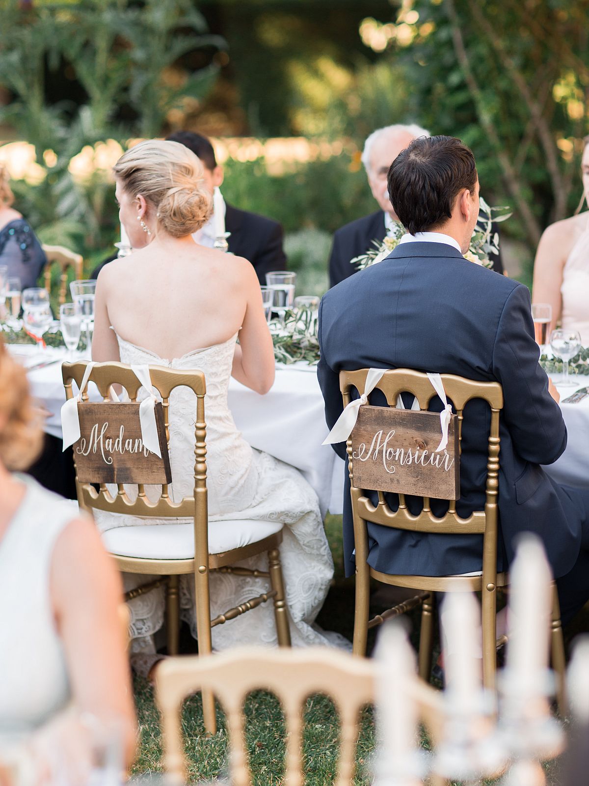Tana and Benoit's Elegant Outdoor French Chateau Wedding