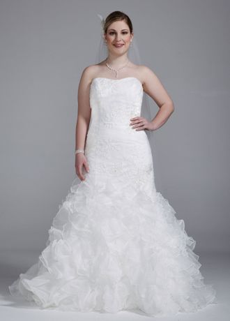 Cheap plus size wedding dresses for curvy brides 03