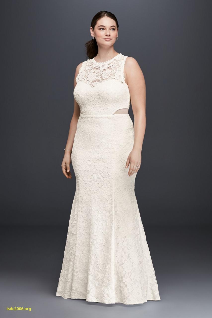 Lace Trumpet Plus Size Wedding Dress with Illusion Ivory